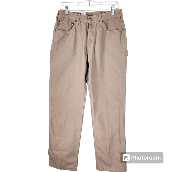 NWT Womens Carhartt CarpenterJeans Relaxed Fit, sz 10 - Picture 1 of 10